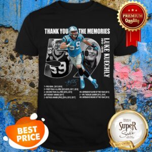 Thank You The Memories Luke Kuechly 2012-2029 Signature Shirt