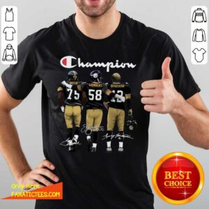 Top Pittsburgh Steelers Champion Greene Lambert Bradshaw Signature Shirt