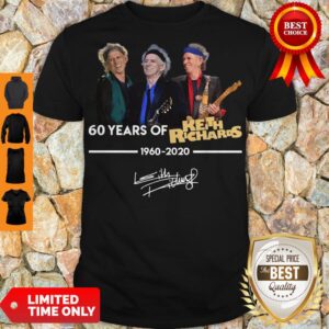 Pretty 60 Years Of Keith Richards 1960 2020 Signature Shirt