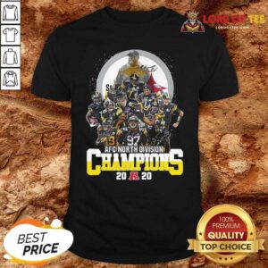 Cute Pittsburgh Steelers Afc North Division Champions 2020 Signatures Shirt