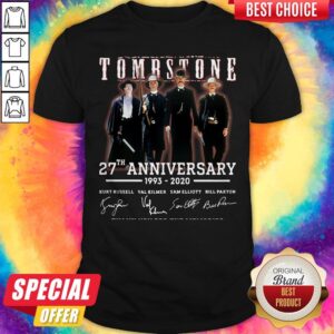 Cute Tombstone 27th Anniversary 1993 2020 Signature Thank You For The Memories Shirt
