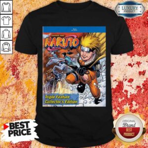 Good Funny Shonen Jump Naruto Triple Feature Collector's Edition Shirt