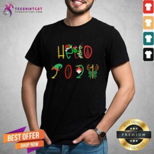 Nice Hello 2021 Funny Happy New Year Hello 2021T-Shirt
