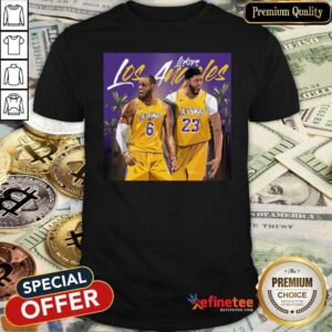 Nice Los Angeles Lakers Eddie Jones And Lebron James Shirt