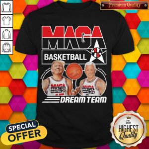 Funny Donald Trump And Biden Maga Basketball Dream Team Shirt