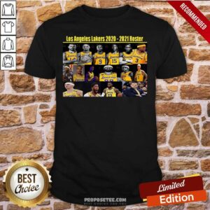 Funny Los Angeles Lakers 2020 2021 Roster Shirt