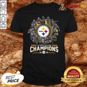Nice Pittsburgh Steelers Team Football 2020 Afc North Division Signatures Shirt