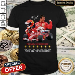 Michael Schumacher 1994-2004 Thank You For The Memories Signature Shirt