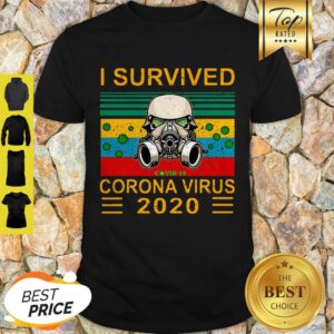 Nice Stormtrooper I survived Covid-19 Coronavirus 2020 Vintage Shirt