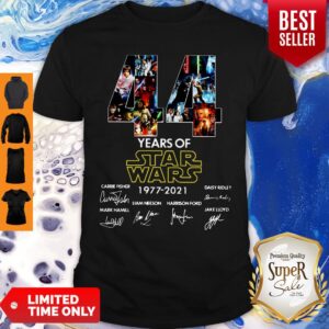 44 Years Of Star Wars 1977 2021 Signatures Shirt