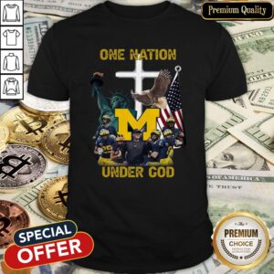 Michigan Wolverines One Nation Under God Shirt
