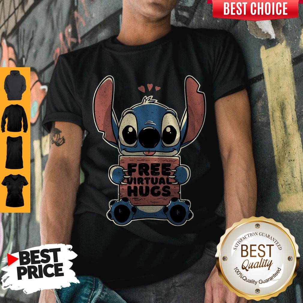 Awesome Baby Stitch Free Virtual Hugs Shirt