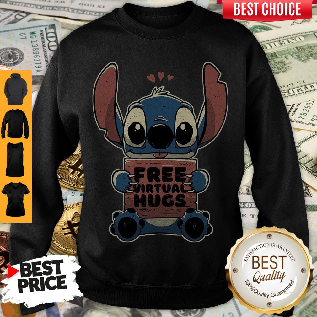 Awesome Baby Stitch Free Virtual Hugs Shirt