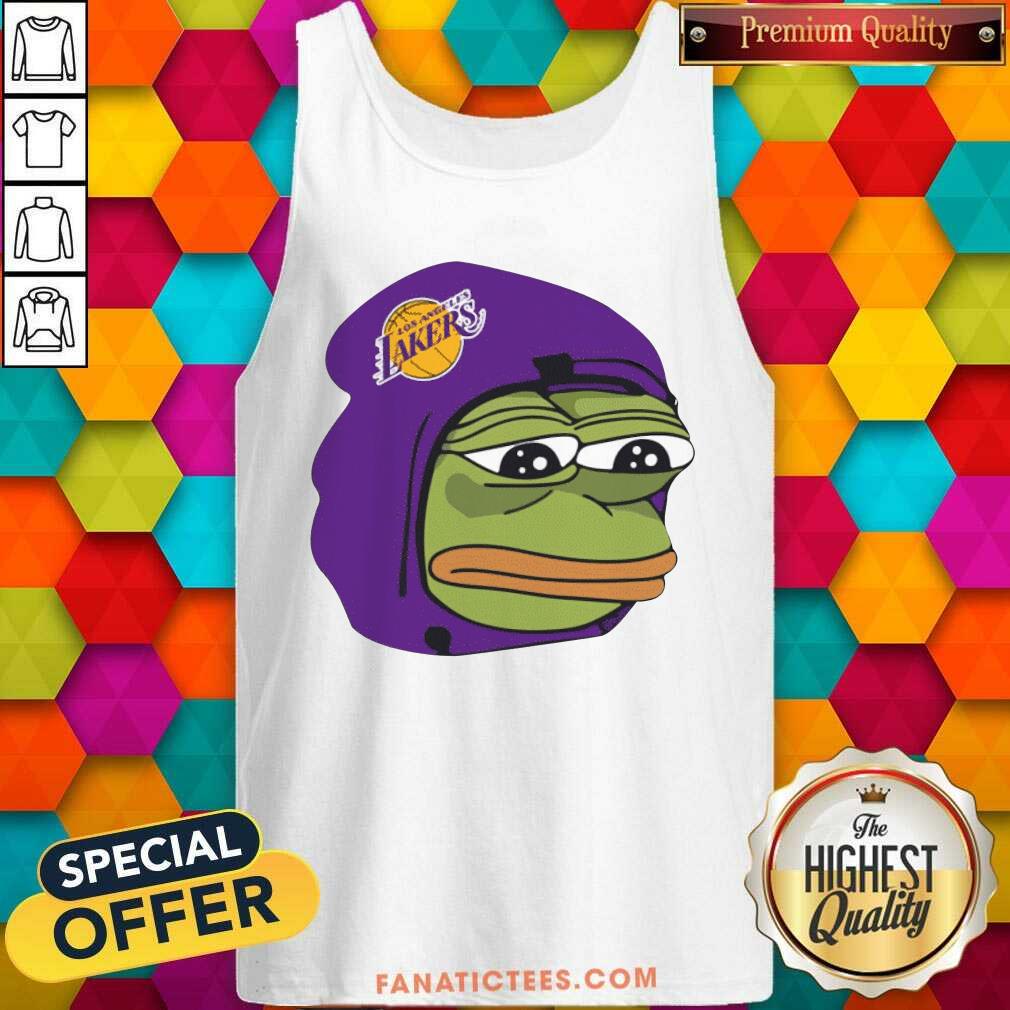 Awesome Cool Los Angeles Lakers Sad Pepe The Frog Shirt