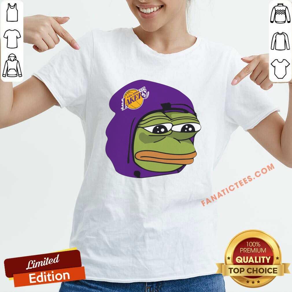 Awesome Cool Los Angeles Lakers Sad Pepe The Frog Shirt