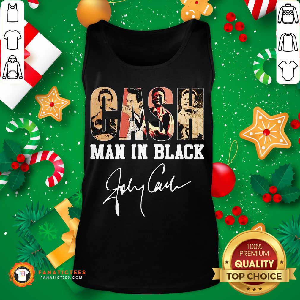 Awesome Johnny Cash Man In Black Signature Shirt