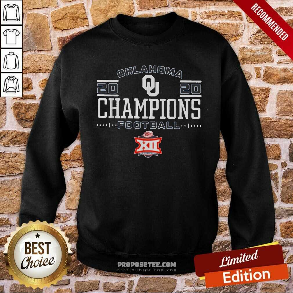 Awesome Oklahoma Sooners 2020 Big 12 Football Champions Shirt