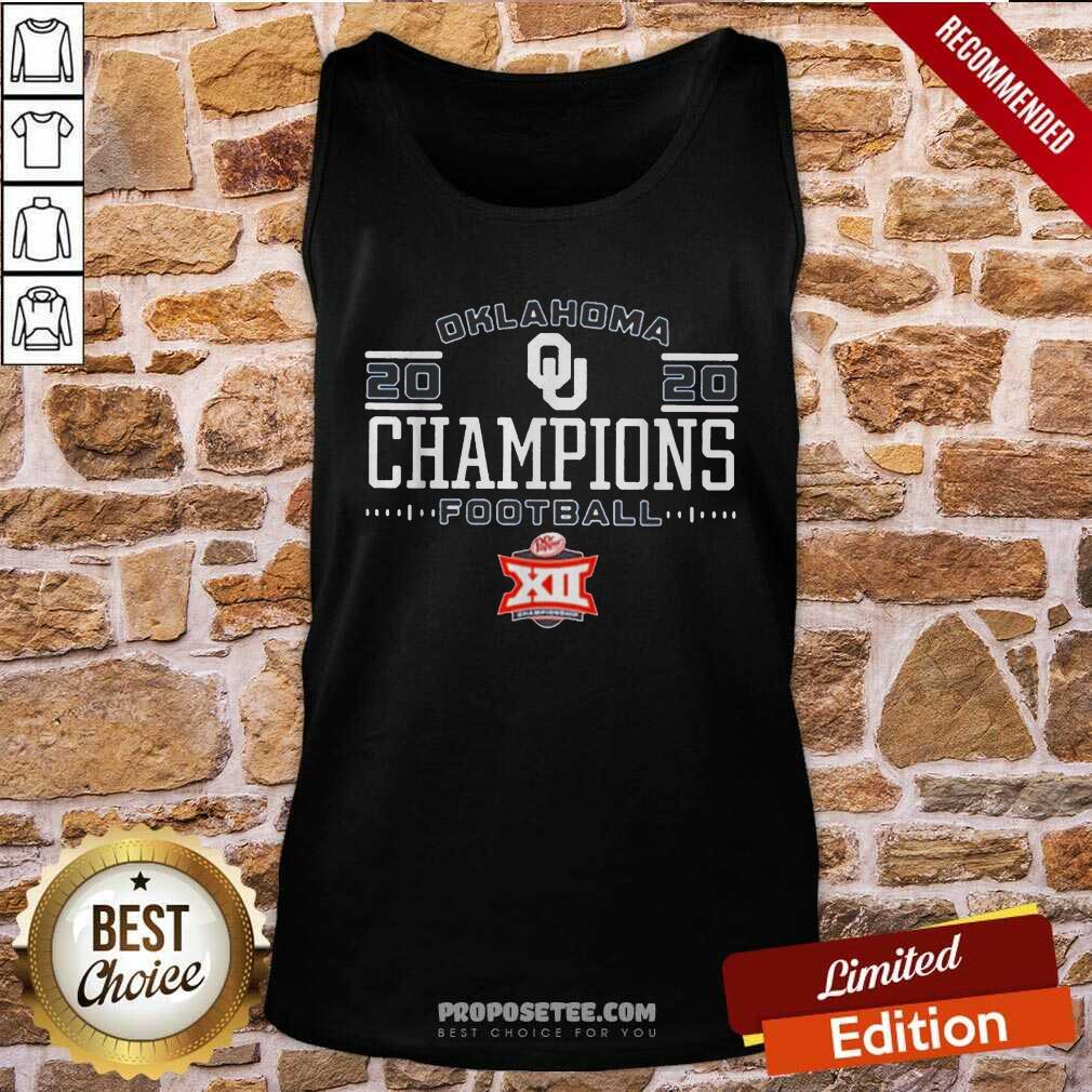 Awesome Oklahoma Sooners 2020 Big 12 Football Champions Shirt