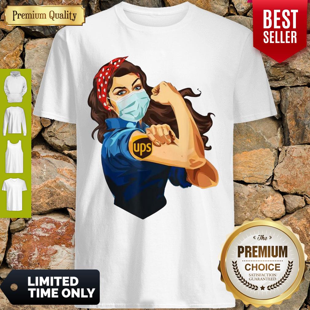 Awesome Strong Woman Mask Tattoo UPS Shirt