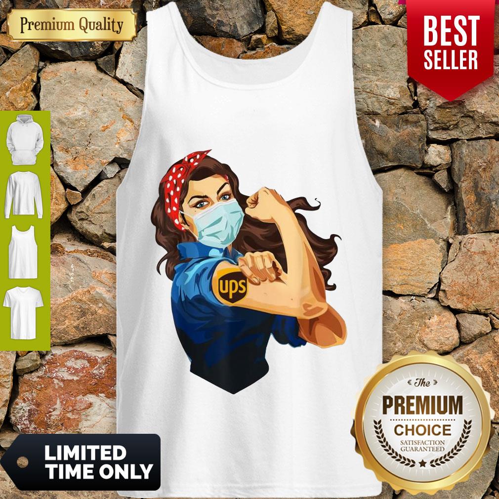 Awesome Strong Woman Mask Tattoo UPS Shirt