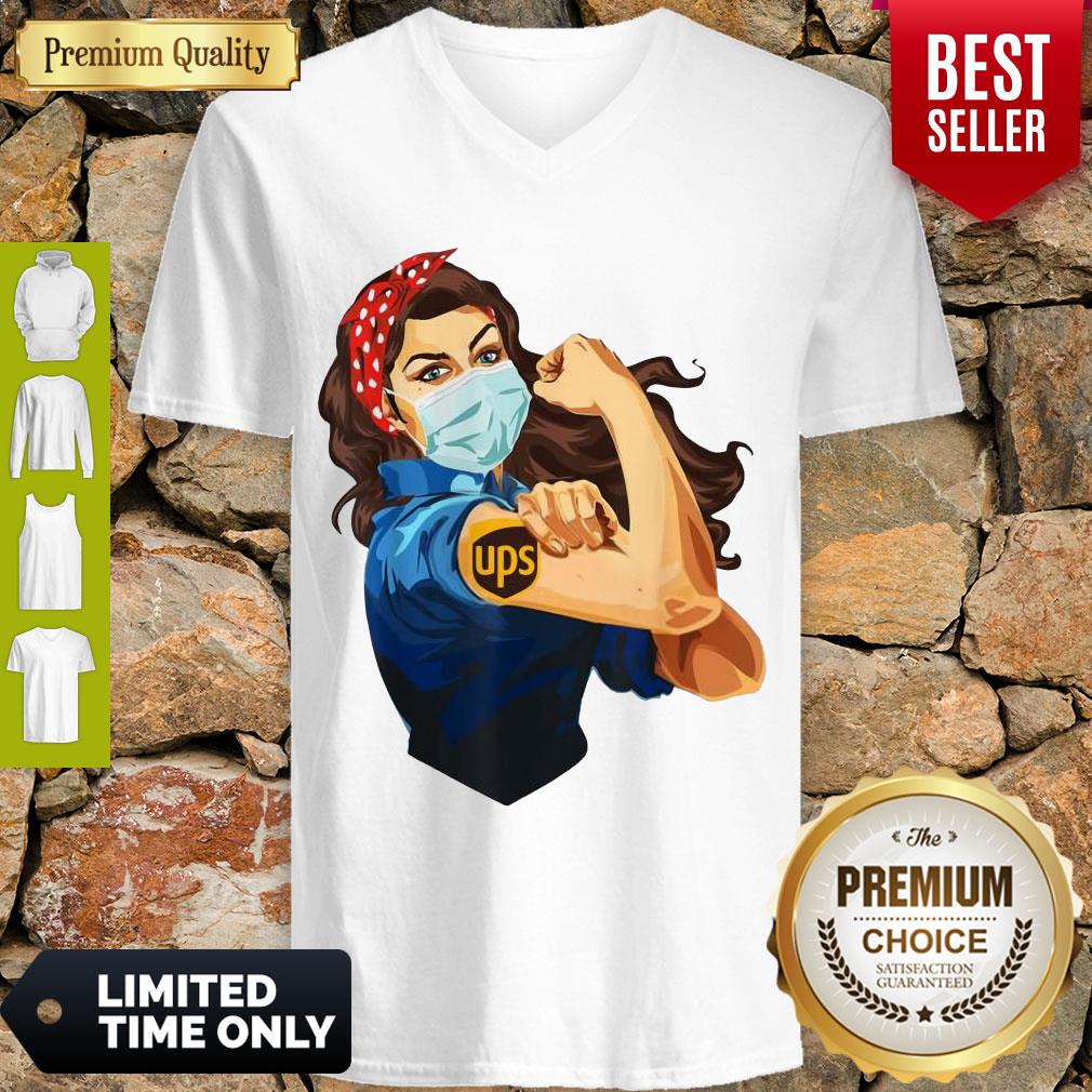 Awesome Strong Woman Mask Tattoo UPS Shirt