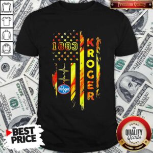 1883 Kroger Heartbeat American Flag Independence Day Shirt