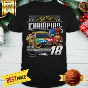 Official M&M's Kyle Busch Joe Gibbs Racing Team Monster Energy Champion Shirt