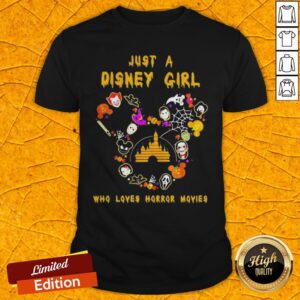 Halloween Just A Disney Girl Who Loves Horror Movies Shirt