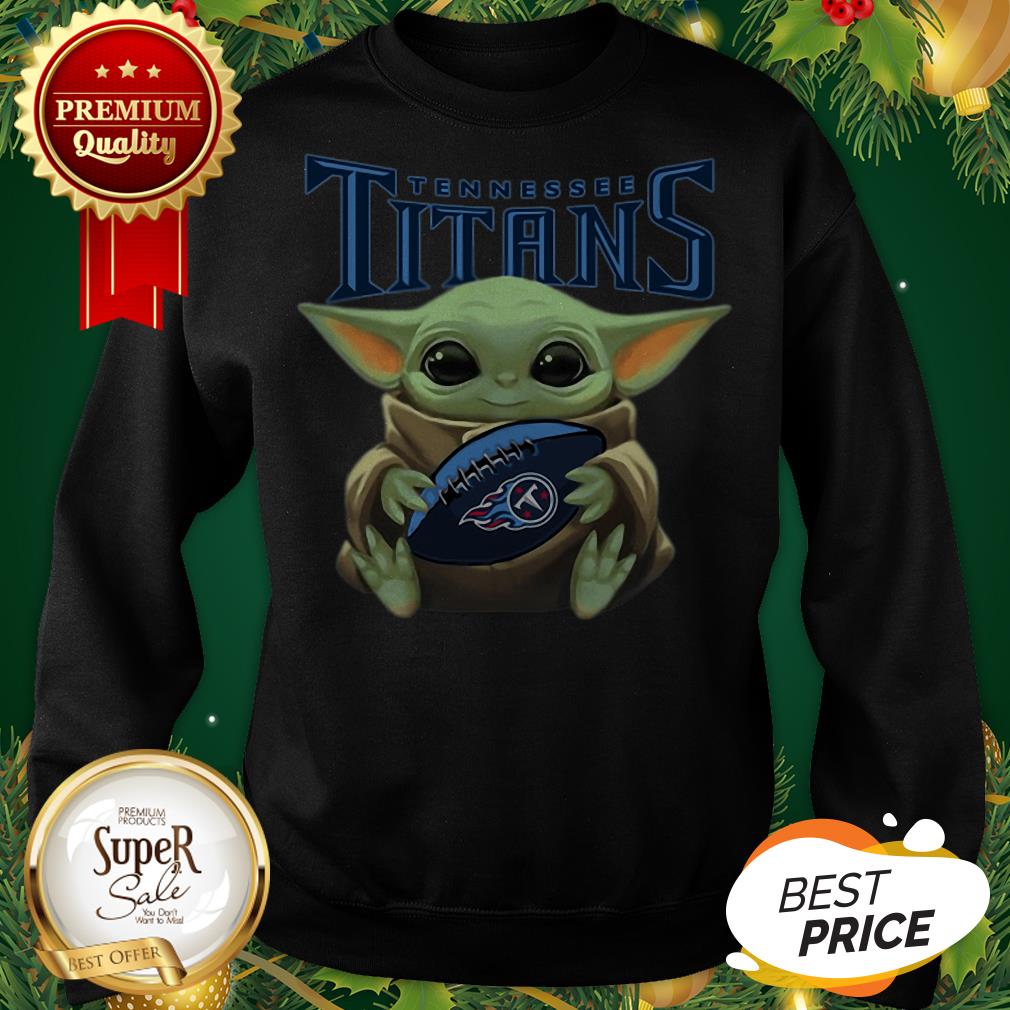 Baby Yoda Hug Tennessee Titans Star Wars Mandalorian Shirt