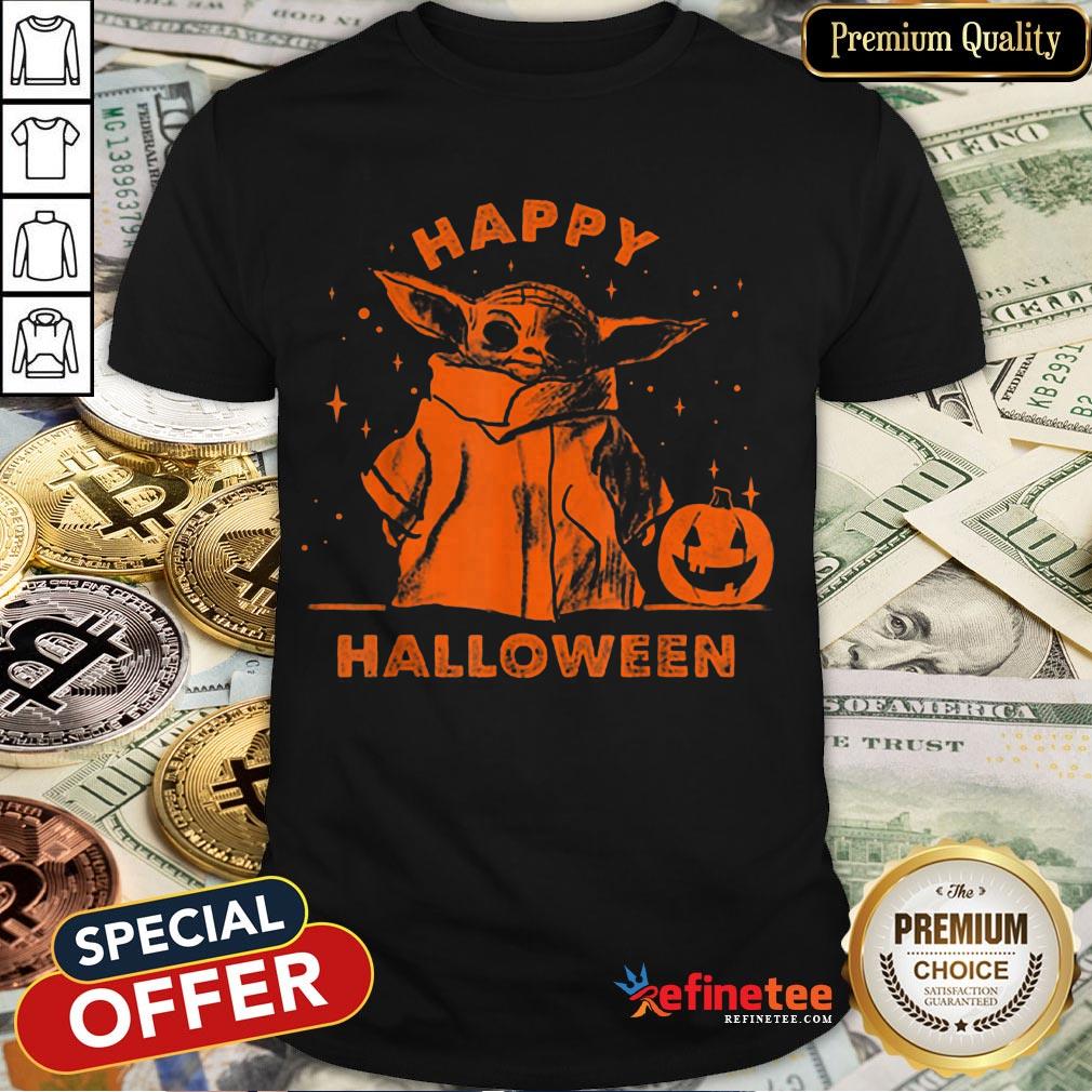 Baby Yoda Star Wars The Mandalorian The Child Happy Halloween Shirt