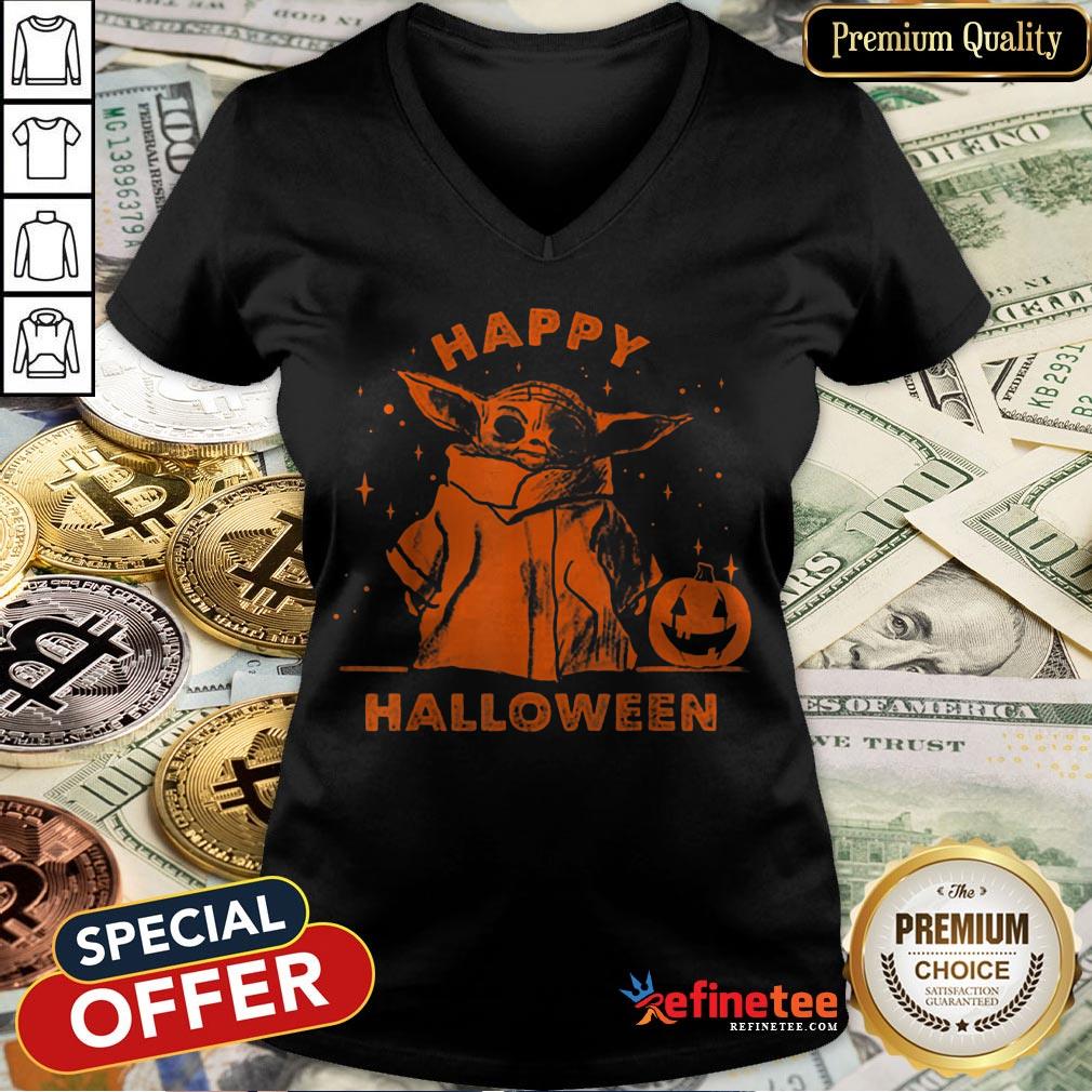 Baby Yoda Star Wars The Mandalorian The Child Happy Halloween Shirt