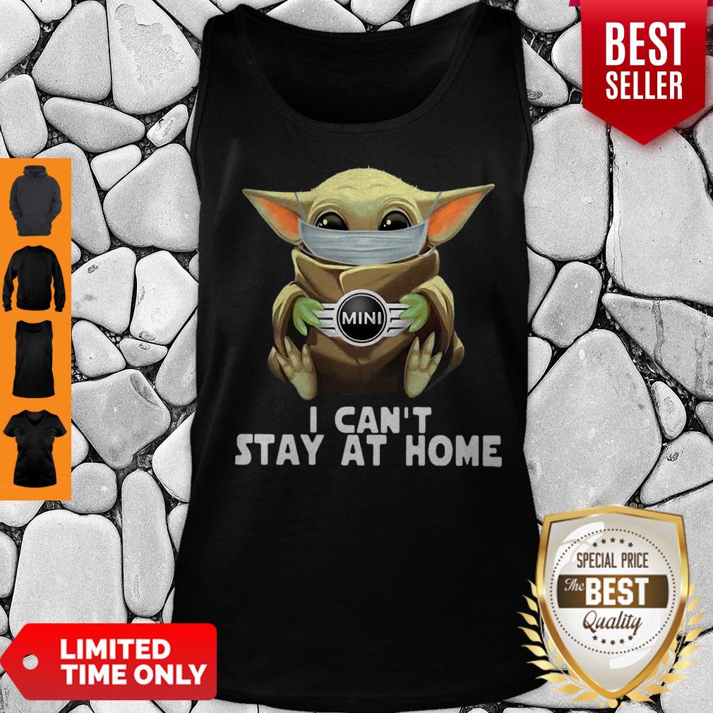 Beautiful Star Wars Baby Yoda Mask Mini Countryman I Can’t Stay At Home Shirt