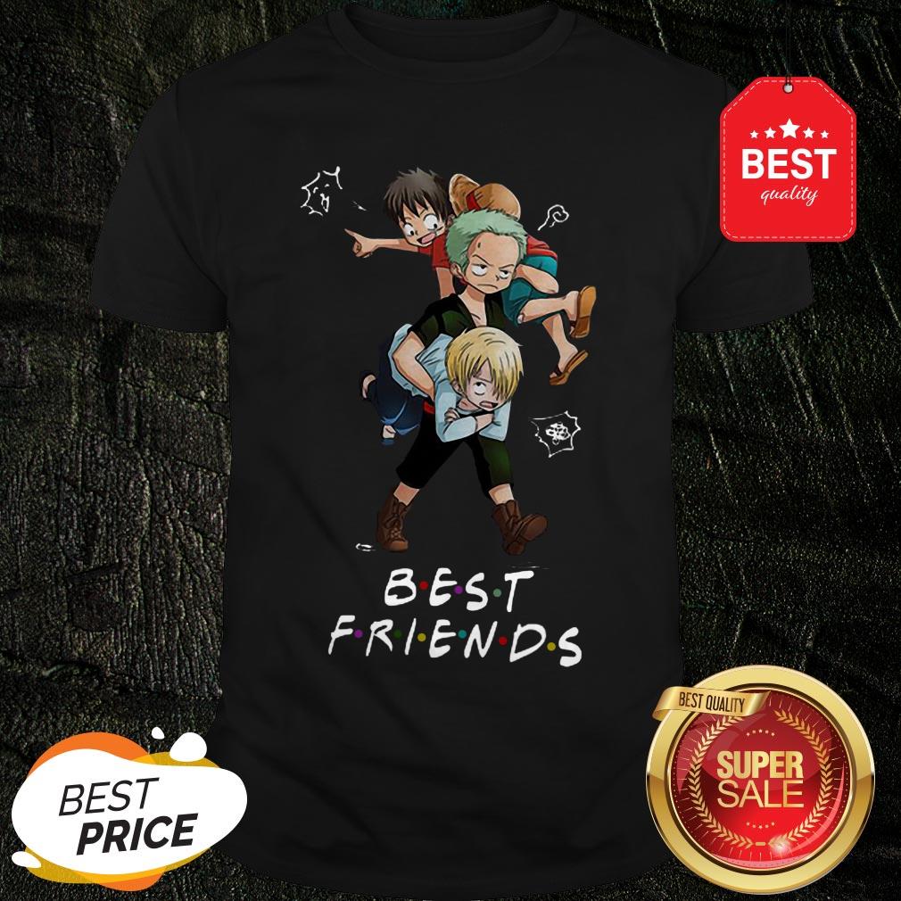 Best Friends Monkey D. Luffy Roronoa Zoro Sanji One Piece Shirt