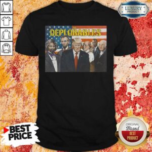 Happy Donald Trump The Deplorables American Flag Shirt