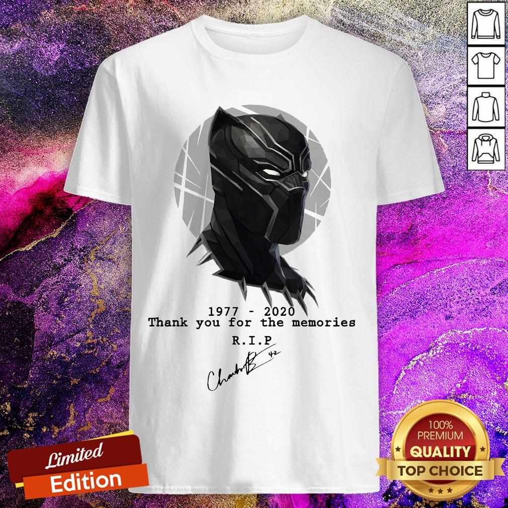 Chadwick Boseman Thank You For The Memories Signature Shirt