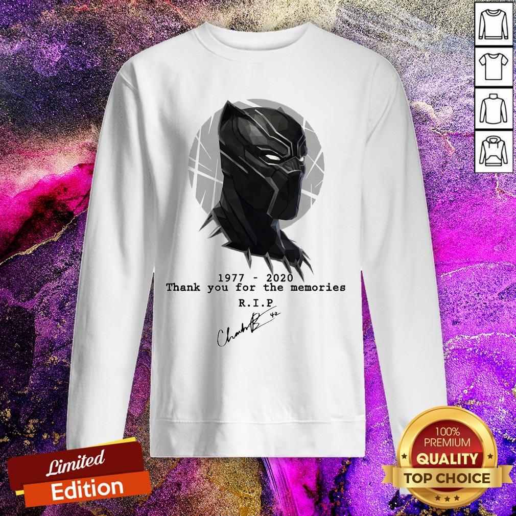 Chadwick Boseman Thank You For The Memories Signature Shirt