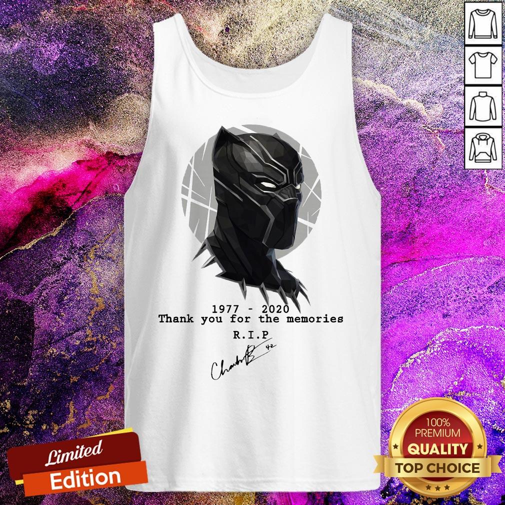 Chadwick Boseman Thank You For The Memories Signature Shirt