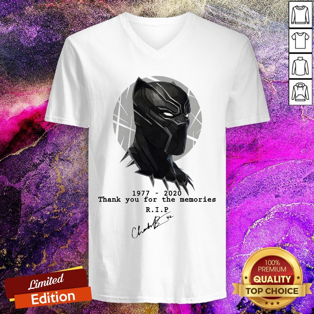 Chadwick Boseman Thank You For The Memories Signature Shirt
