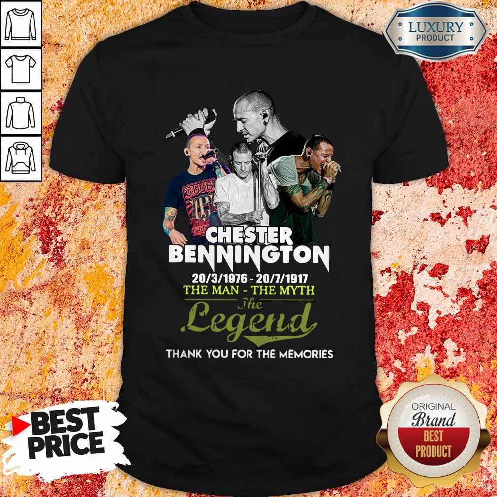 Chester Bennington The Man The Myth The Legend Thank You For The Memories Shirt