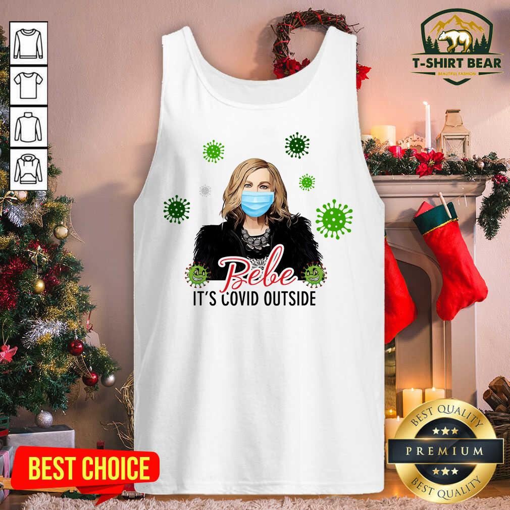 Cool Bebe It's Covid Outside Moira Rose Schitts Creek Flat Holiday Circle Shirt