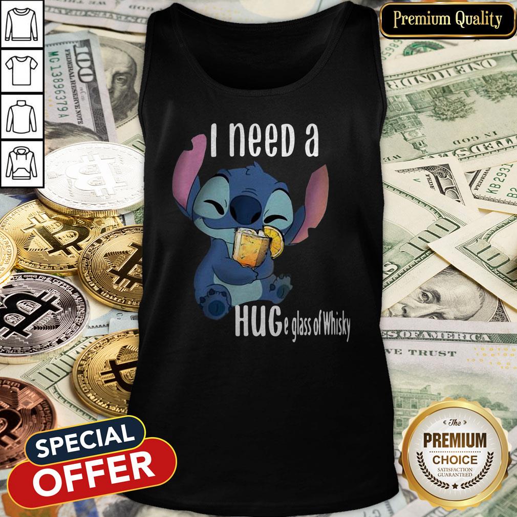 Cute Baby Stitch I Need A Hug A Glass Of Whisky Shirt
