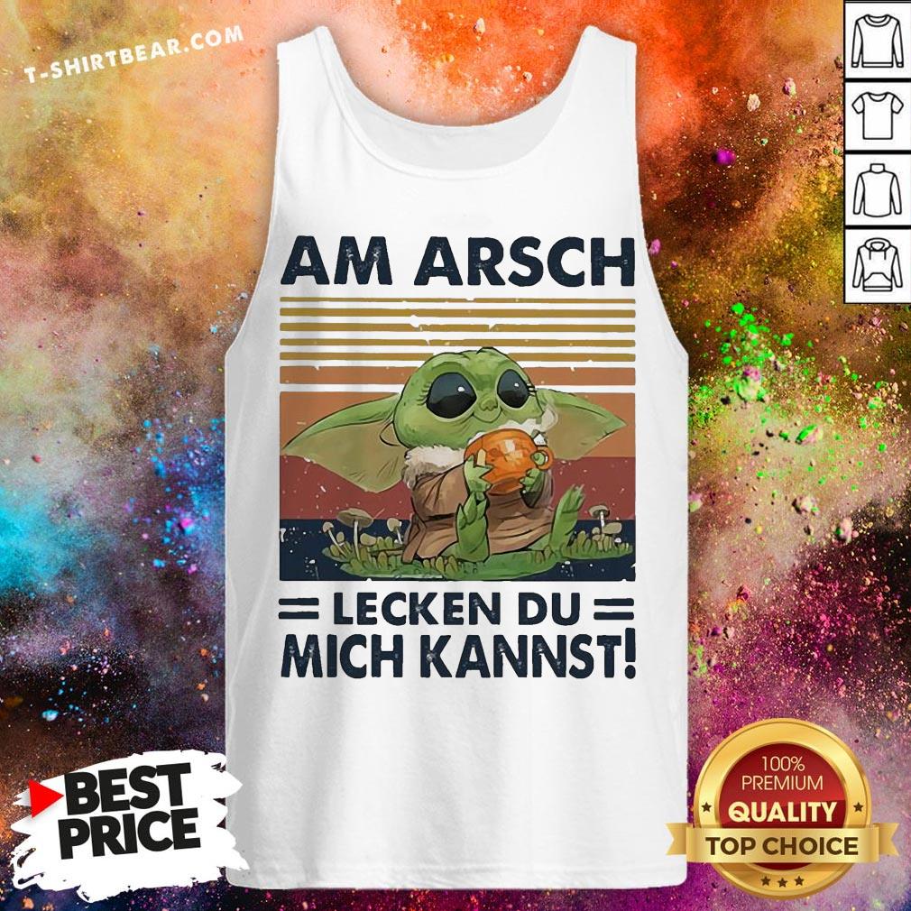 Cute Baby Yoda Am Arsch Lecken Du Mich Kannst Vintage Hemd Shirt
