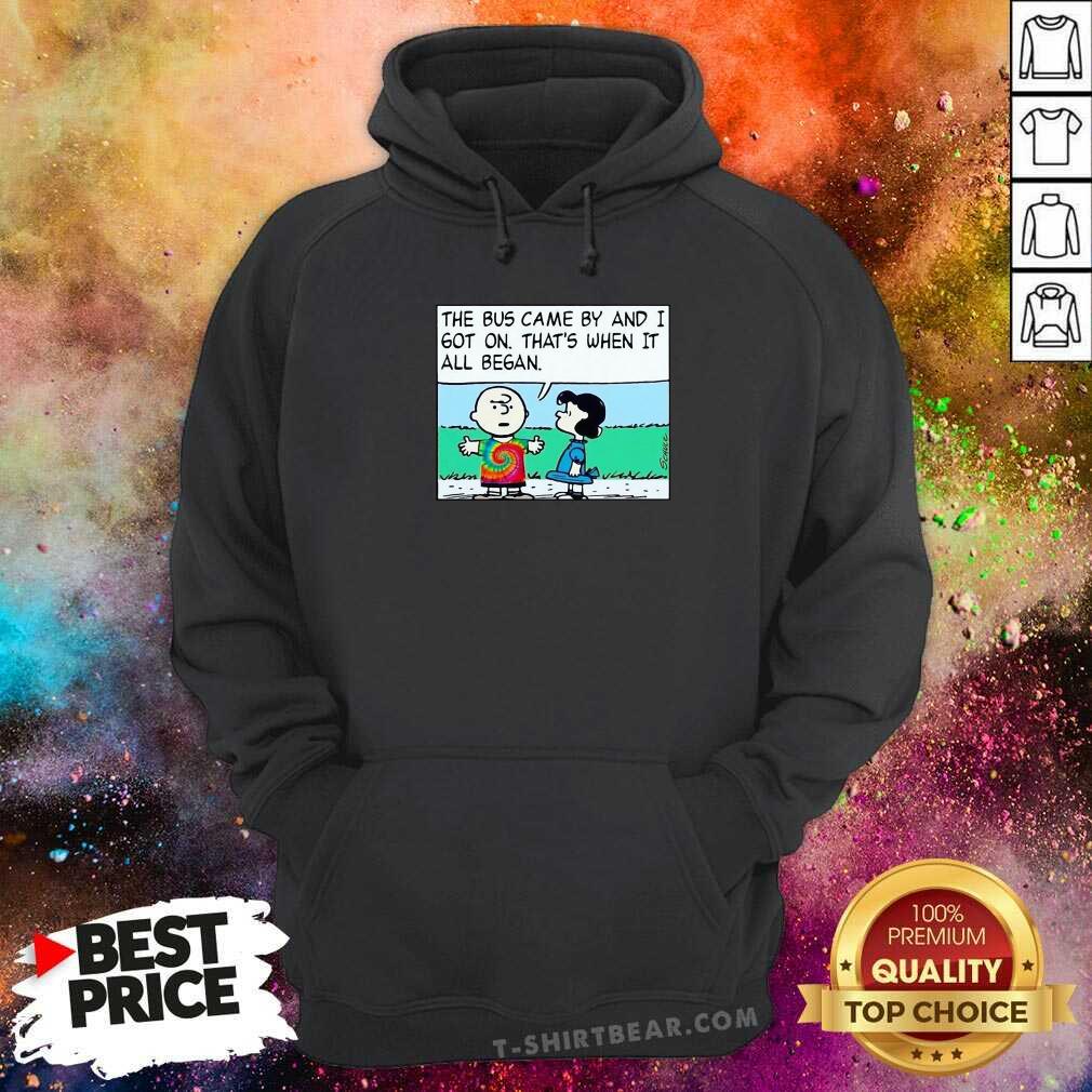 Cute Charlie Brown And Sally The Bus Came By Shirt