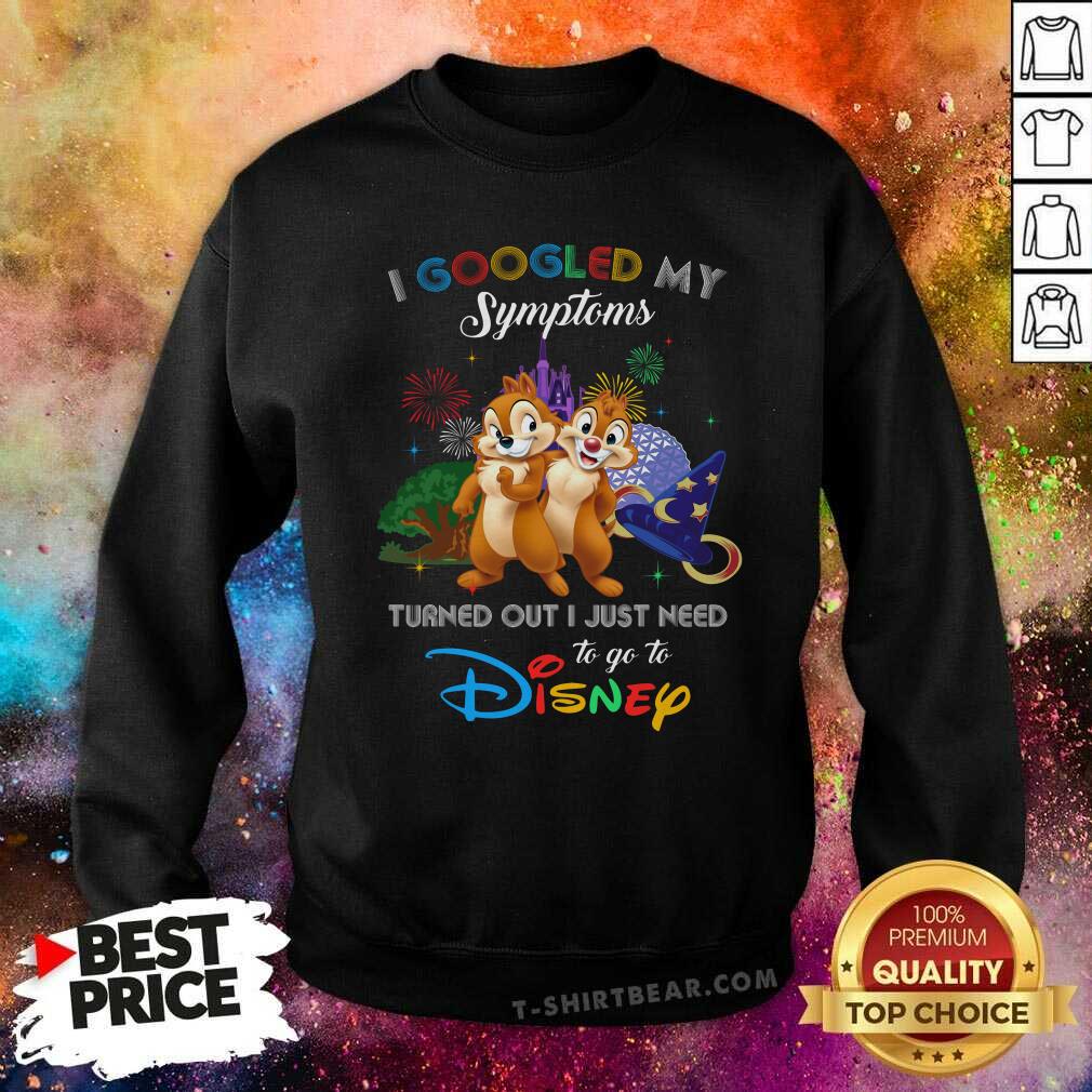 Cute I Googled My Symptoms Disney Chip And Dale Shirt