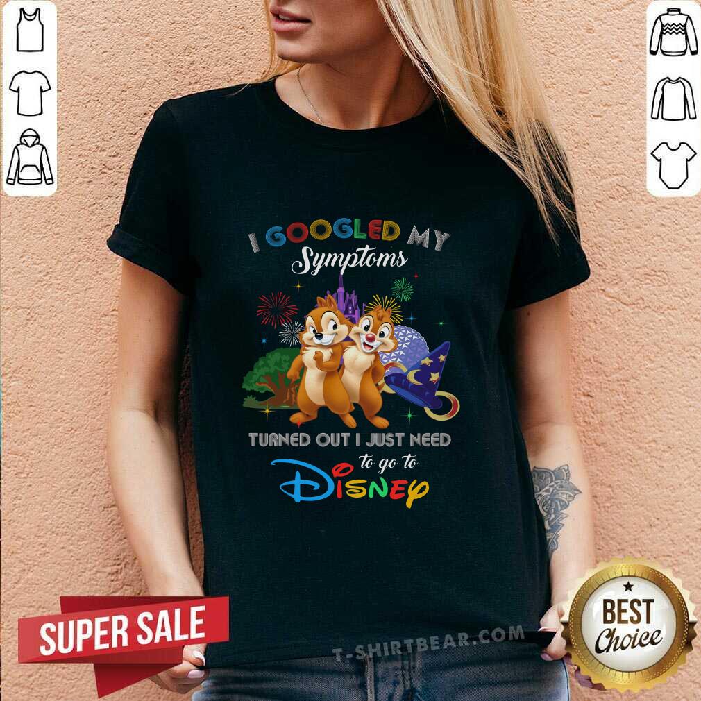 Cute I Googled My Symptoms Disney Chip And Dale Shirt