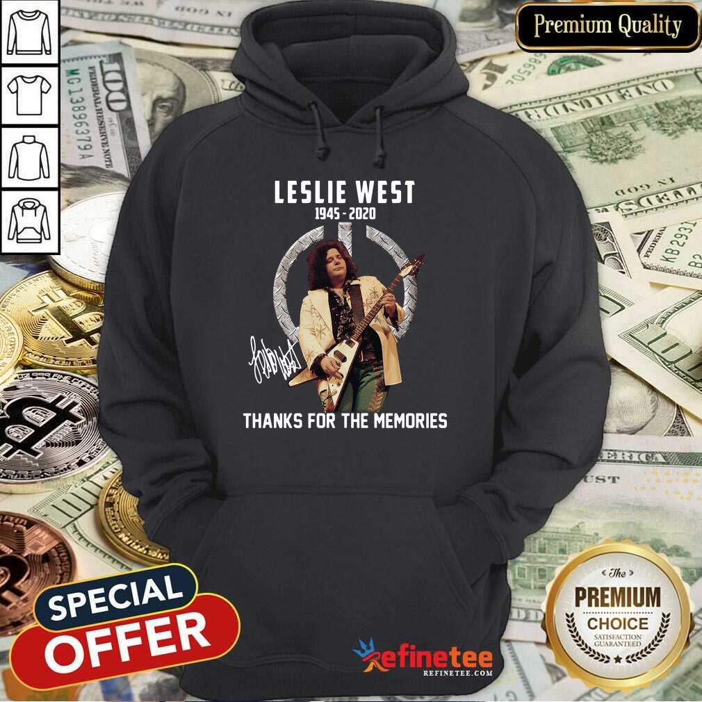 Cute Leslie West 1945 2020 Thank You For The Memories Signature Shirt