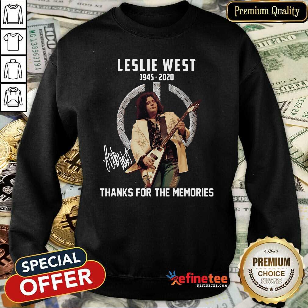 Cute Leslie West 1945 2020 Thank You For The Memories Signature Shirt