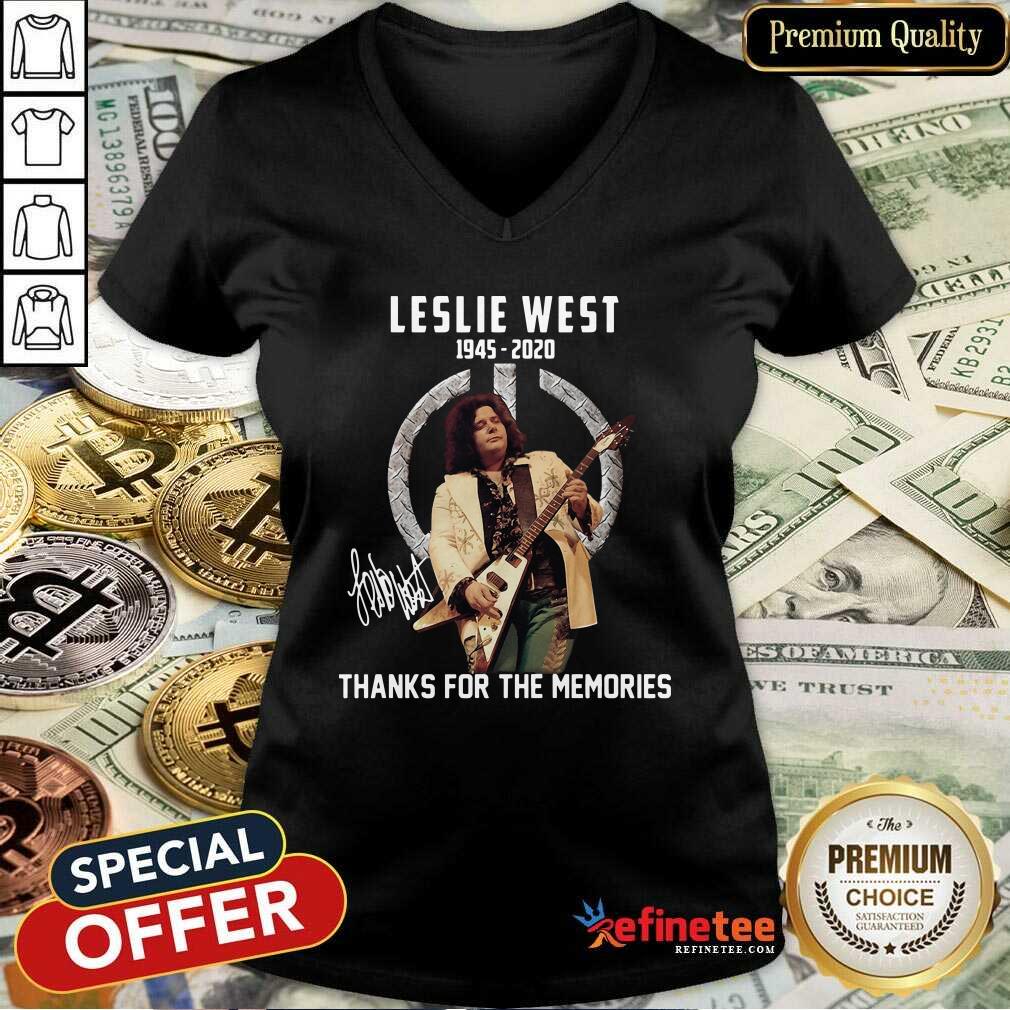 Cute Leslie West 1945 2020 Thank You For The Memories Signature Shirt