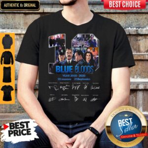 10 Years Blue Bloods 2010 2020 10 Seasons 218 Episodes Signatures Shirt