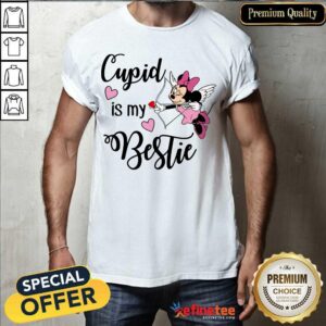 Fantastic Minnie Mouse Cupid Is My Bestie Valentines Day Shirt
